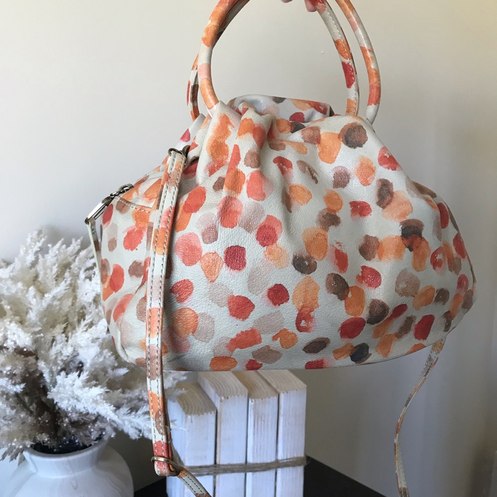 HOBO Darling Small Leather Satchel Crossbody, Dotted Shimmer - Picture 3 of 16